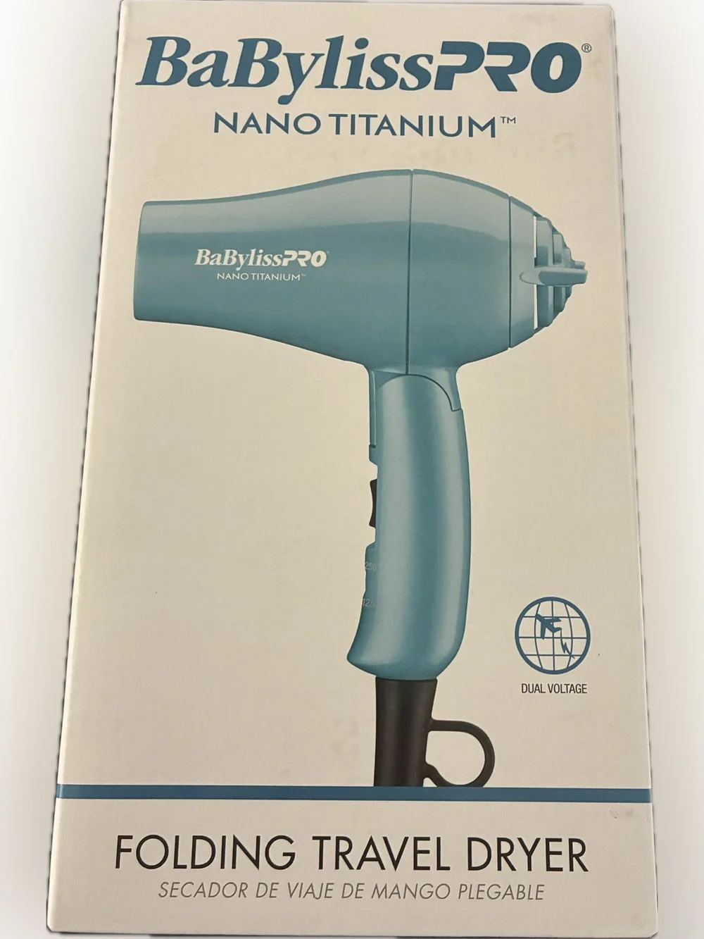 BABYLISS PRO NANO TITANIUM TRAVEL DRYER